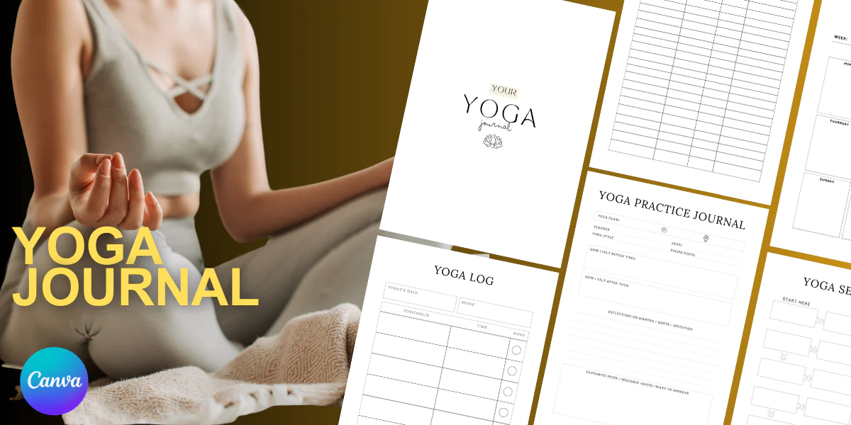 Yoga Journal - Canva Template - 20 pages